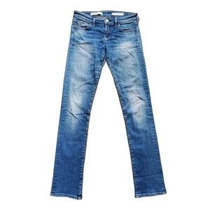 Pilcro and the Letterpress Jeans Anthropologie Women 26 Parallel Straight Leg